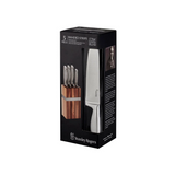 STANLEY ROGERS BANDED STRIPE KNIFE BLOCK 5PC SET