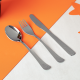 TRAMONTINA 3PC BABY FRIENDS STAINLESS STEEL SET