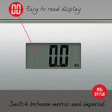 Salter Glass Electronic Bathroom Scale 180kg Silver