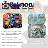 PUZZLE MASTER 100 Piece Lunch Box Puzzle Monster Mash AR Edition