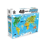 Puzzle Master 48 Piece Jumbo Floor World Map