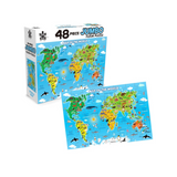 Puzzle Master 48 Piece Jumbo Floor World Map