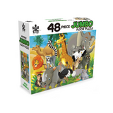 Puzzle Master 48 Piece Jumbo Floor Puzzle Wild Animals