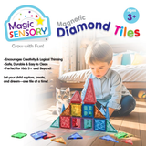Magic Sensory Magnetic Diamond Tiles 60 Piece Set