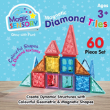 Magic Sensory Magnetic Diamond Tiles 60 Piece Set