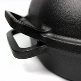 BRUNSWICK BAKERS BY CLASSICA PRE-SEASONED CAST IRON BREAD BAKING PAN - SIZE: 39 X 26CM