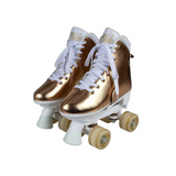Bravo Sports Circle Society Metallic Rose Gold Roller Skates Size 3-7