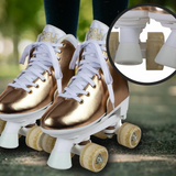 Bravo Sports Circle Society Metallic Rose Gold Roller Skates Size 3-7