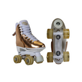 Bravo Sports Circle Society Metallic Rose Gold Roller Skates Size 3-7