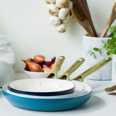 GREENPAN SHADES CERAMIC 3PC FRYPAN SET 20cm, 24cm and 28cm