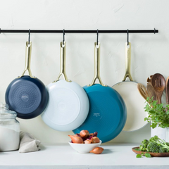 GREENPAN SHADES CERAMIC 3PC FRYPAN SET 20cm, 24cm and 28cm
