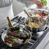 GREENPAN PADOVA STAINLESS STEEL INDUCTION 6 PIECE COOKWARE SET