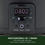 GREENPAN BISTRO CERAMIC NON-STICK 6 IN 1 SLOW COOKER 3.7L BLACK