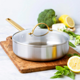 GREENPAN PADOVA 24CM STAINLESS STEEL COVERED SKILLET