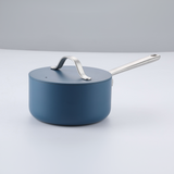 AMERCOOK CAYENNE CERAMIC COATED 7 PIECE COOKWARE SET NAVY