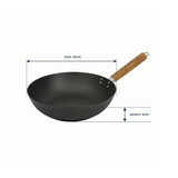 DAVIS & WADDELL LOTUS ROCK NON-STICK STIRFRY WOK 30cm