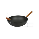 DAVIS & WADDELL LOTUS ROCK NON-STICK STIRFRY WOK 35CM