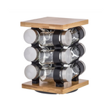 DAVIS & WADDELL ROMANO SPICE JAR SET WITH RACK 12PCE