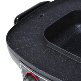 DAVIS & WADDELL 2 In 1 Steamboat Hotpot And Grill Black 45x38x17cm