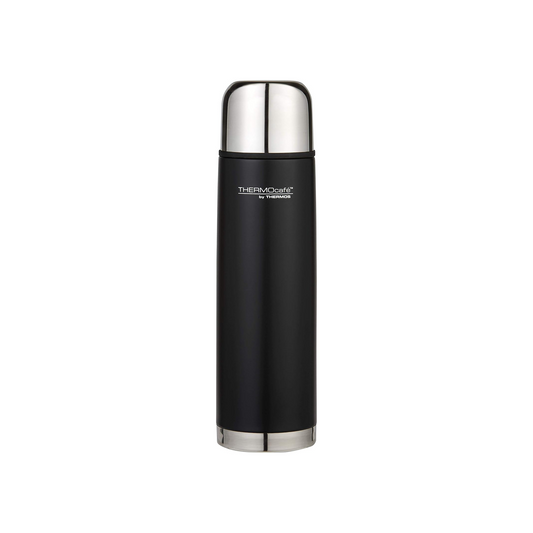 THERMOS VACUUM INSULATED SLIMLINE FLASK 1L MATTE BLACK
