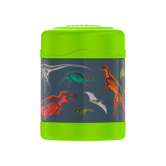 THERMOS FUNTAINER VACUUM INSULATED FOOD JAR 290ML COLOURFUL DINOSAURS