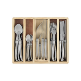 LAGUIOLE SILOHUETTE PREMIUM 24PC CUTLERY SET IN TRADITIONAL PINE BOX