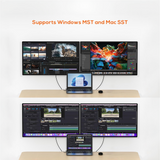 MBEAT D12 MULTI-PORT DUAL HDMI 4K USB-C DOCK
