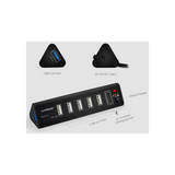 MBEAT 7 Prot USB 3.0 x 1 + USB 2.0 x 6 hub with 2.1A smart charging function