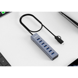 MBEAT 7-Port USB Hub with Dual USB-A & USB-C Connector