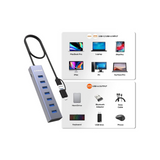 MBEAT 7-Port USB Hub with Dual USB-A & USB-C Connector