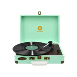 MBEAT WOODSTOCK TIFFANY BLUE RETRO TURNTABLE PLAYER