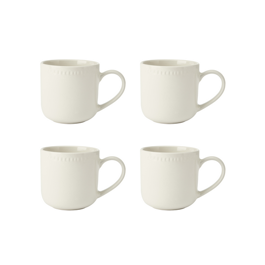 MIKASA CRANBORNE 4PC STONEWARE MUG SET 320ML