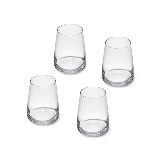 MIKASA PALERMO 4PC STEMLESS GLASSES 350ML