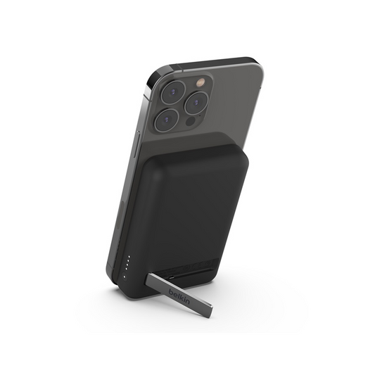 BELKIN Boost Charge 5K mAh Magnetic Wireless Power Bank + USB-C Cable + Stand - Black (BPD004btBK)