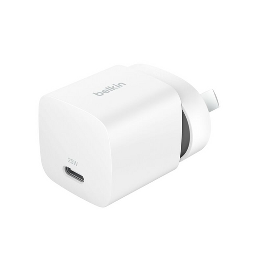 BELKIN Boost Charge 25W USB-C PD 3.1 Cubic Wall Charger - White (WCA012auWH)