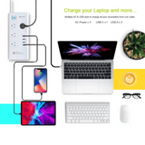 SANSAI 4 OUTLET USB-A & USB-C POWERBOARD