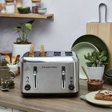 Russell Hobbs Addison 4 Slice Toaster - Brushed Stainless Steel