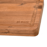 CLASSICA ST. CLARE ACACIA REVERSIBLE BOARD WITH JUICE CURVE - SIZE: 40 X 30 X 3.8CM