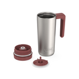 THERMOS GUARDIAN VACUUM INSULATED TUMBLER 355ML STAINLESS STEEL WITH ROSEWOOD RED
