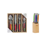 LAGUIOLE ETIQUETTE 24PC CUTLERY SET AND 6PC STEAK KNIFE COMBO