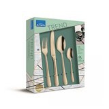 AMEFA 24PC CUTLERY SET WITH BONUS CAKE FORK SET CHAMPAGNE