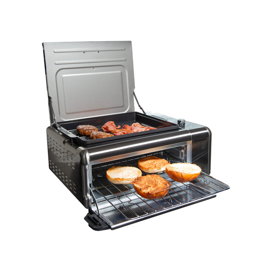 KITCHEN COUTURE 9 IN 1 SENSEI STAINLESS STEEL AIR FRYER OVEN AND GRILL 17L