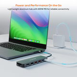 MBEAT Elite 9-in-1 USB-C Multiport Hub with Built-in M.2 NVMe SSD Enclosure