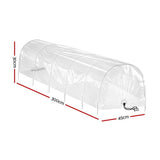 Green Fingers Mini Greenhouse 300x45x30cm Tunnel Clear PVC Steel Frame Portable