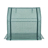 Green Fingers Mini Greenhouse 91x46x84cm Steel Frame PE Cover Outdoor Shelter