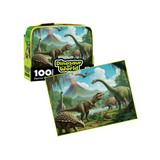 PUZZLE MASTER 100 Piece Lunch Box Puzzle Dinosaur World AR Edition