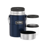 THERMOS 1.4L STAINLESS KING BIG BOSS STAINLESS STEEL FOOD JAR MIDNIGHT BLUE