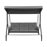 Gardeon Outdoor Swing Chair with Canopy Convertible Hanging Bed Grey
