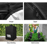 Green Fingers Grow Tent 60x60x90CM Hydroponics Kit Indoor Plant Room System