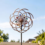 Gardeon Garden Windmill Metal Wind Spinner Double Layer 190cm Bronze